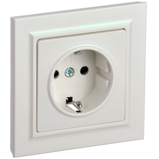 BRITE Роз. с з/к/ш 16А в сб. РСР14-1-0-БрЖ жемч. IEK