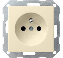 Gira Розетка с заземляющим штифтом и с затвором (shutter) и символом