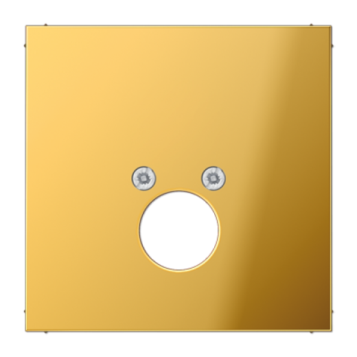 Крышка для одного гнезда подключения громкоговорителя, металл цвета золота
