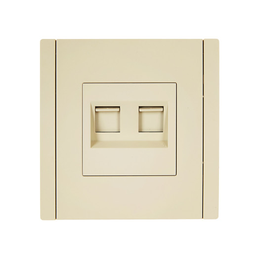 FORTE&PIANO Роз. двойная RJ11+RJ45 кат.5E FP435 ван. IEK