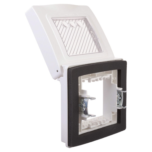 Рамка для монтажа в стену IP55, Avanti, белое облако, 2 модуля