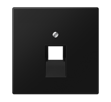 JUNG LS 990 Черный матовый Плата для одного модуля, фиксация винтом