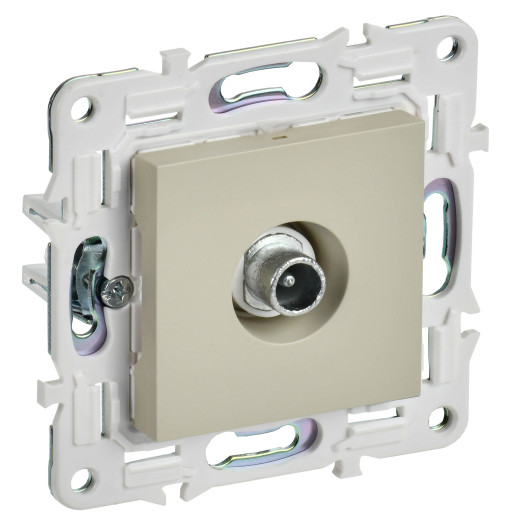 SKANDY Роз. TV проходная SK-A17B беж. IEK