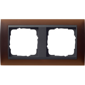Gira Event Opaque Темно-коричневый/Антрацит Рамка 2-ая