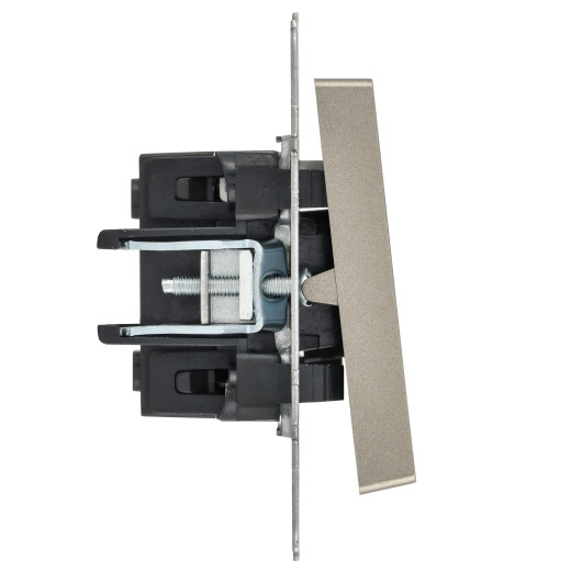 BRITE Выключ. 1-кл. с инд. 10А ВС10-1-1-БрШ шамп. IEK