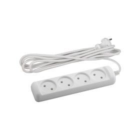 ЭРА Удлинитель электрический  UX(6)-4-5m без заземления 4 розетки 5 м ПВС 2x0,75мм2 6А