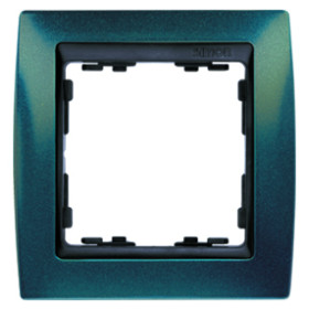 Simon 82 Синий Металлик/Графит Рамка 1-ая