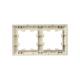 BRITE Рамка 2-мест. РУ-2-Бр беж./шамп. IEK