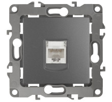 ЭРА Розетка Серия 12 12-3107-12 информационная RJ45 IP20 графит