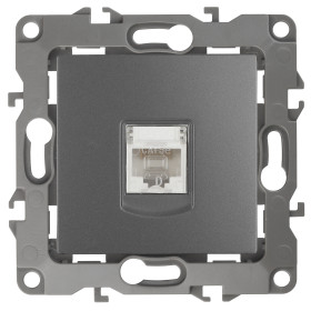 ЭРА Розетка Серия 12 12-3107-12 информационная RJ45 IP20 графит