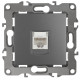 Розетка ЭРА Серия 12 12-3107-12 информационная RJ45 IP20 графит