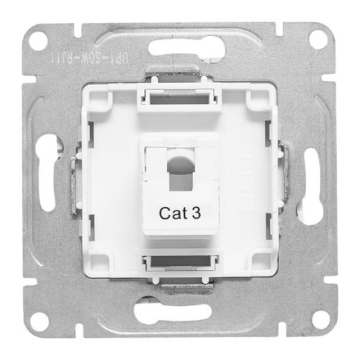 Механизм розетки RJ11, белый Эпика EKF