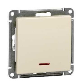 Systeme Electric Wessen 59 Беж Выключатель 1-клавишный с подсветкой 10АХ