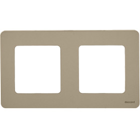 Legrand/Daccord INSPIRIA Шампань Рамка - 2 поста.