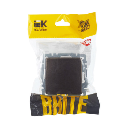 BRITE Роз. с з/к/ш с кр. 16А IP44 РСбш10-3-44-БрТБ бр. IEK