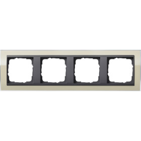 Gira Event Clear Песочный/Антрацит Рамка 4-ая