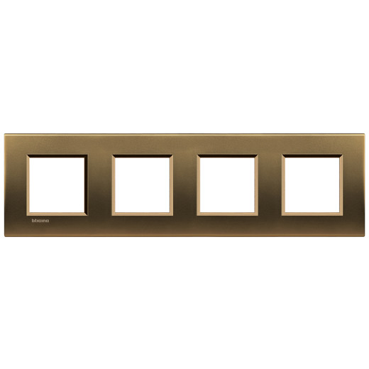Livinglight Рамка прямоугольная, 4 поста, цвет Бронза