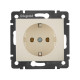 Розетка с заземлением - Legrand Valena - без шторок 16А 250В винтовые зажимы - слоновая кость