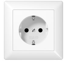 JUNG Штепсельная розетка SCHUKO 16A 250V~ с защитой от детей белая