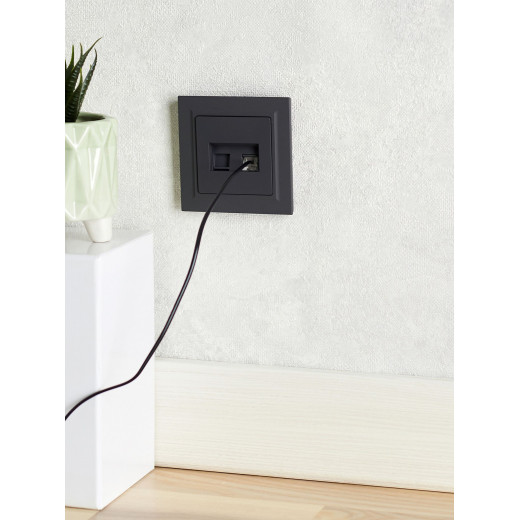 BRITE Роз. двойная RJ11+RJ45 кат.5E РК/Т12-БрГ граф. IEK