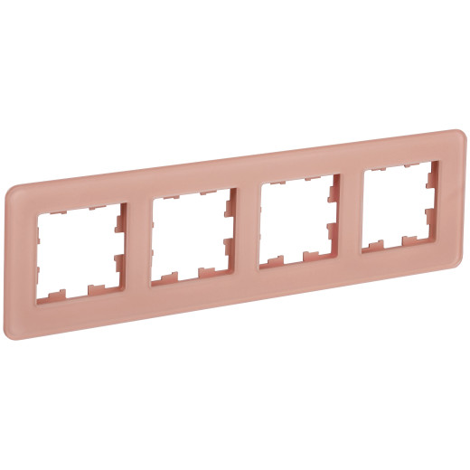 BRITE Рамка 4-мест. РУ-4-2-Бр стекло дым. RE IEK