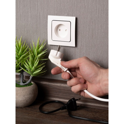 Стокгольм Механизм Розетки 1-местной б/з 10 А автоматические клеммы белый с защ. штор. EKF PROxima