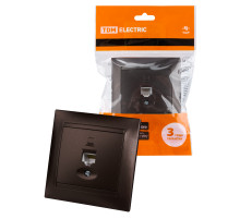 TDM Розетка компьютерная RJ45 шоколад 