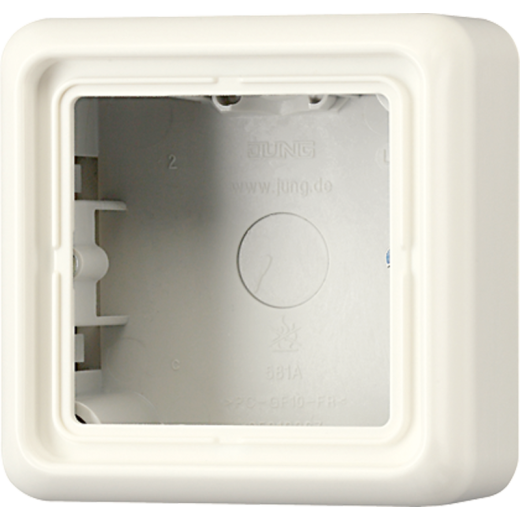 Рамка для вертикальной и горизонтальной установки, 1 пост, накладной монтаж, дюропласт, слоновая кость, CD500