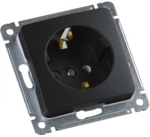 Hegel Мастер внутр Черная РС16-411-08 Розетка с/з, механизм