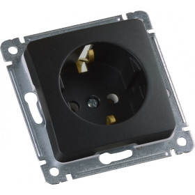 Hegel Мастер внутр Черная РС16-411-08 Розетка с/з, механизм