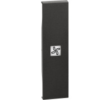 BT Living now Черный Лицевая панель с символом вентилятор для выключ и переключ 1 мод.