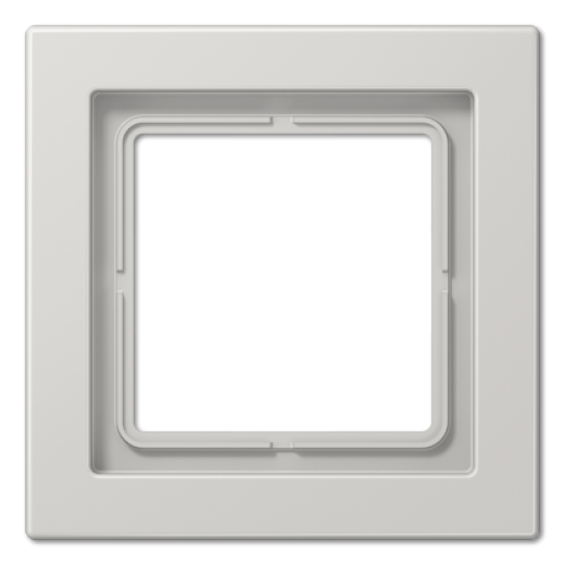 Рамка для вертикальной и горизонтальной установки, 1 пост, дюропласт, светло-серый, LSDesign