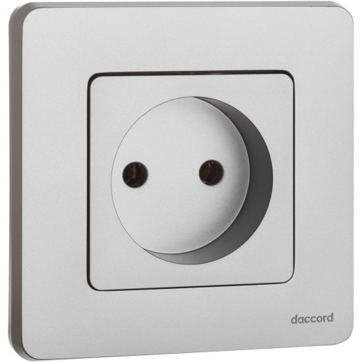 Розетка без заземления - Legrand/Daccord Inspiria - без шторок 16А 250В винтовые зажимы - алюминий