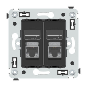 DKC Avanti Компьютерная розетка RJ-45 в стену, кат.6 экранированная  двойная, 