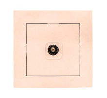 EKF PROxima Валенсия розетка телевизионная 1-местная 75Ом 5-862МГц кремовая.