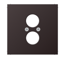 JUNG крышка для 2 гнезд, Dark