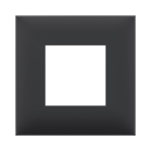 Рамка 1 пост (2 мод.), Avanti, черный матовый