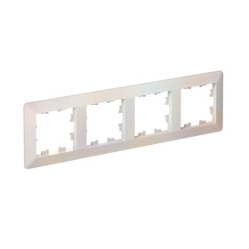 Systeme Electric AtlasDesign Air Жемчуг/дымчатый белый Рамка 4-ая