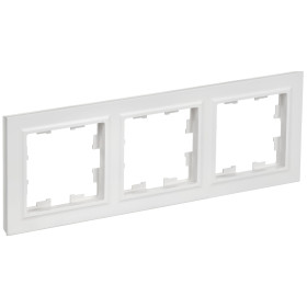 IEK BRITE Рамка 3-мест. РУ-3-БрАБ а/б