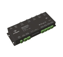 Arlight DMX-сплиттер SMART-DMX-4CH (12-36V, XLR3) (IP20 Металл, 5 лет)