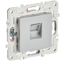 IEK SKANDY Серебряный Розетка компьютерная RJ45 кат.5E SK-K01S