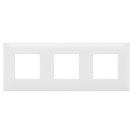 Рамка 3 поста (6 мод.), Avanti, белое облако