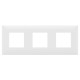 Рамка 3 поста (6 мод.), Avanti, белое облако