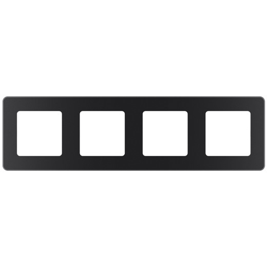 Рамка 4 поста - Legrand/Daccord Inspiria - антрацит