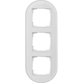 Gira Studio Белое стекло Рамка 3-ая