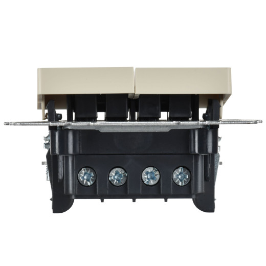 BRITE Выключ. 2-кл. перекр. 10А ВС10-2-3-БрКр беж. IEK