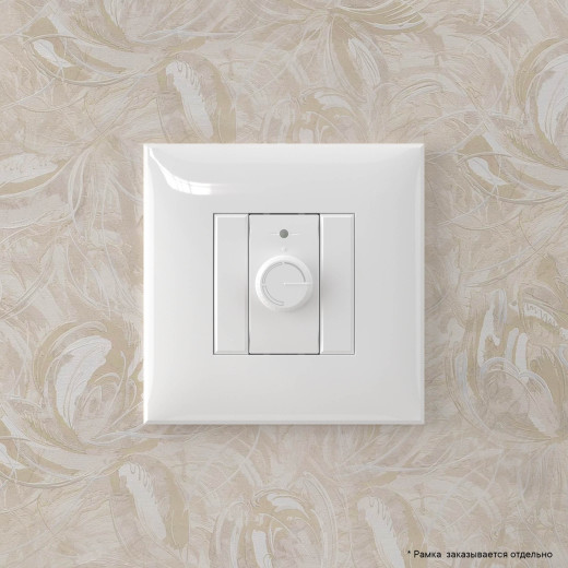 Диммер поворотный в стену, Avanti, белое облако