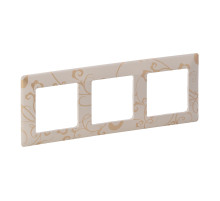 Legrand Valena LIFE Ампир бежевый Рамка 3-ая.