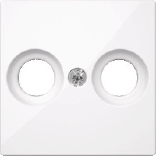 MERTEN ЦЕНТР.ПЛАТА антенной розетки 2 отв., АКТИВНЫЙ БЕЛЫЙ, SM