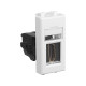 HDMI розетка модульная, тип А-А, Avanti, белое облако, 1 модуль